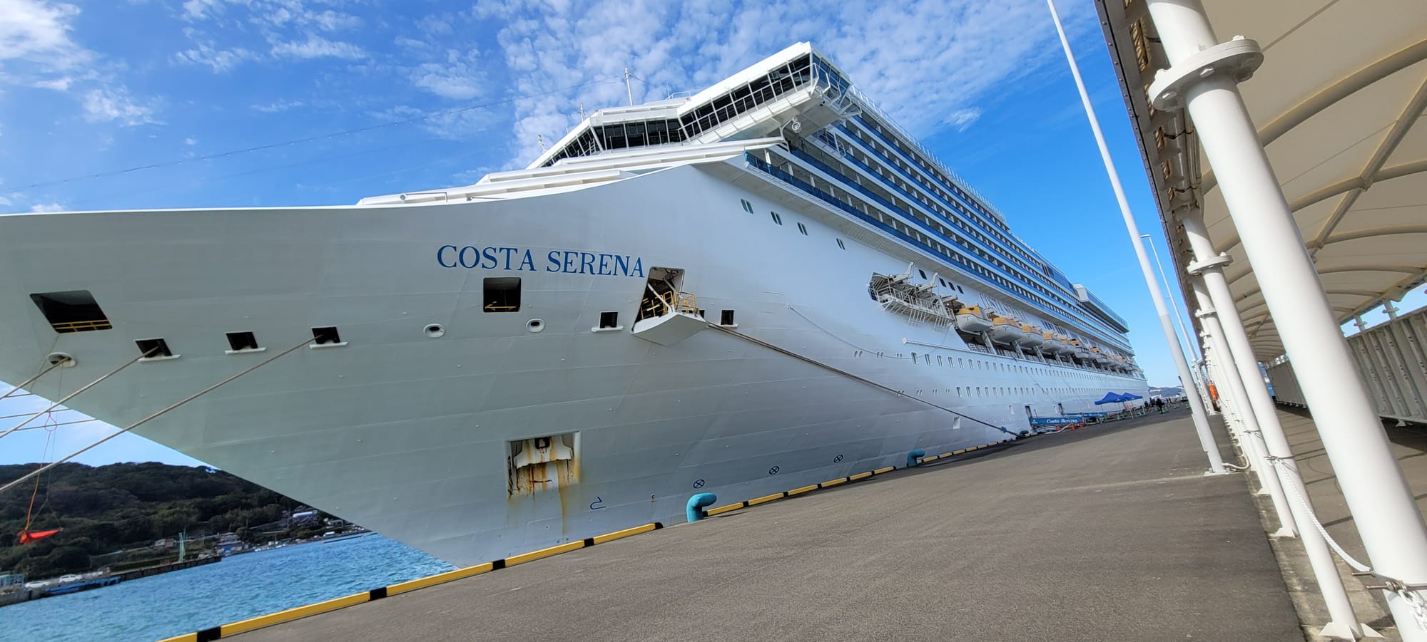 코스타 세레나 크루즈 외관 전체 모습 부산출발 일본크루즈 — 크루즈닷